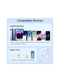 FLOWING Apple iPhone Charger Cable 1M[MFi Certified] USB C to Lightning Cable Fast Charging Power Delivery PD 20W iPhone Cable for iPhone 14/14 Pro/14 Plus/14 Pro Max, iPad Pro, iPhone 8-13 All Series  - Image 5