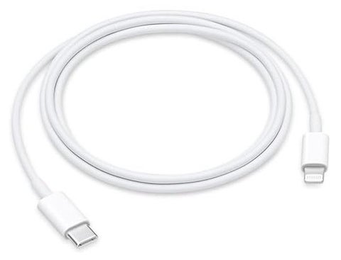 كابل USB-C إلى Lightning - 20 وات 1 متر أبيض، كابل شاحن سريع من النوع C لهواتف iPhone 14 13 12 11 Pro/Pro/Max/Mini/iPhone SE
