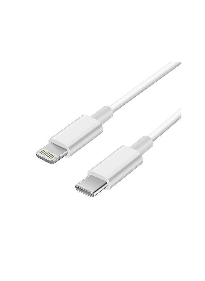 كابل USB-C إلى Lightning - 20 وات 1 متر أبيض، كابل شاحن سريع من النوع C لهواتف آيفون 14 13 12 11 برو/برو/ماكس/ميني/آيفون SE - pzsku/ZDD38037813F67597F061Z/45/_/1711097659/381e0449-8fe3-4328-96c5-bee769aa50f3