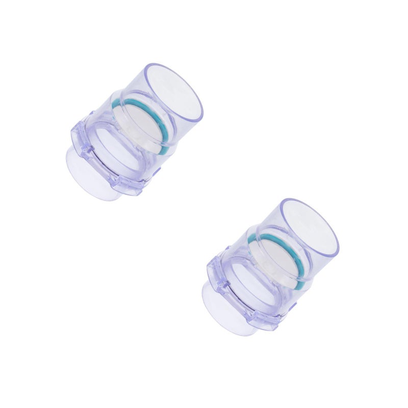 2pcs PVC Valve for Water Pipe Plumbing Non Return Valve for Backflow Prevention Transparent One-Way Valve for Kitchen Sink - Image 1