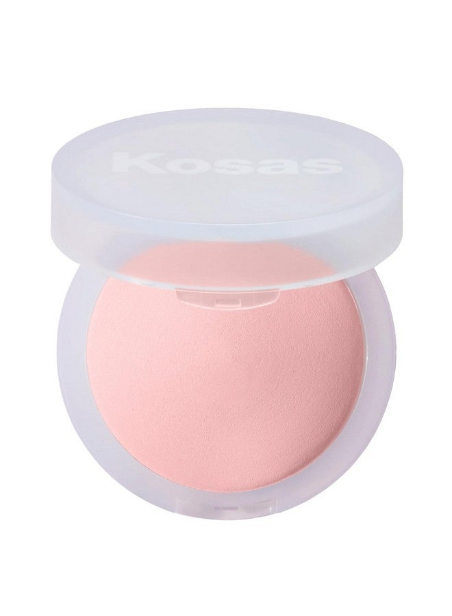 Kosas Cloud Set Face Brightening Powder - Pressed Brightening Powder, Smooths Shine Controll, Coverage for Dark Undereye & Uneven Skin - Lightweight Setting Powder - Candy (Sheer Brightening Pink) - Image 1