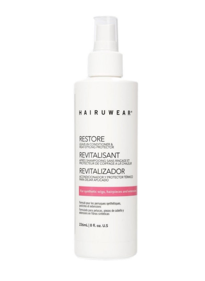 Hair u wear - Restore Leave In Conditioner For Synthetic Wigs And Extensions 8 Fl. Oz - Image 1