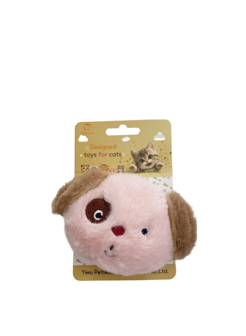 Cute Puppy Pattern Plush Catnip Toys For Cats
