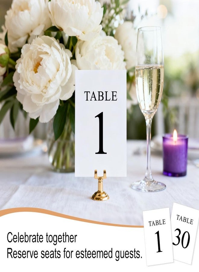 KIUKIUO Black Wedding Table Numbers, 1-30, Centerpiece Decorations, Double Sided 4x6, Numbers and Head Table Card Included - Image 4