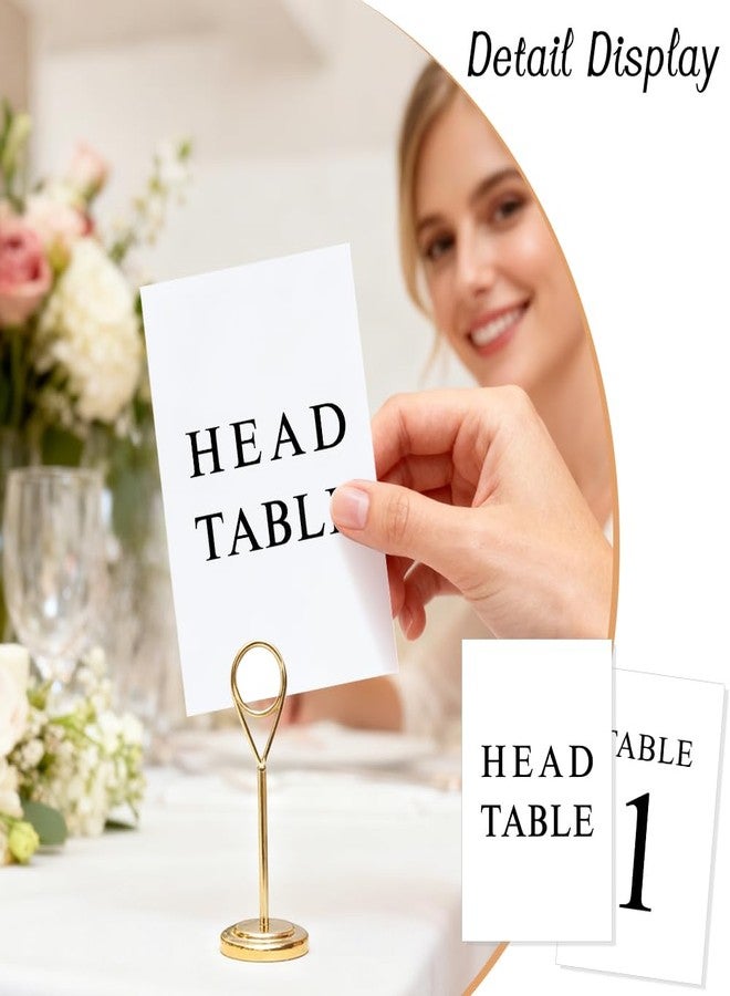 KIUKIUO Black Wedding Table Numbers, 1-30, Centerpiece Decorations, Double Sided 4x6, Numbers and Head Table Card Included - Image 3
