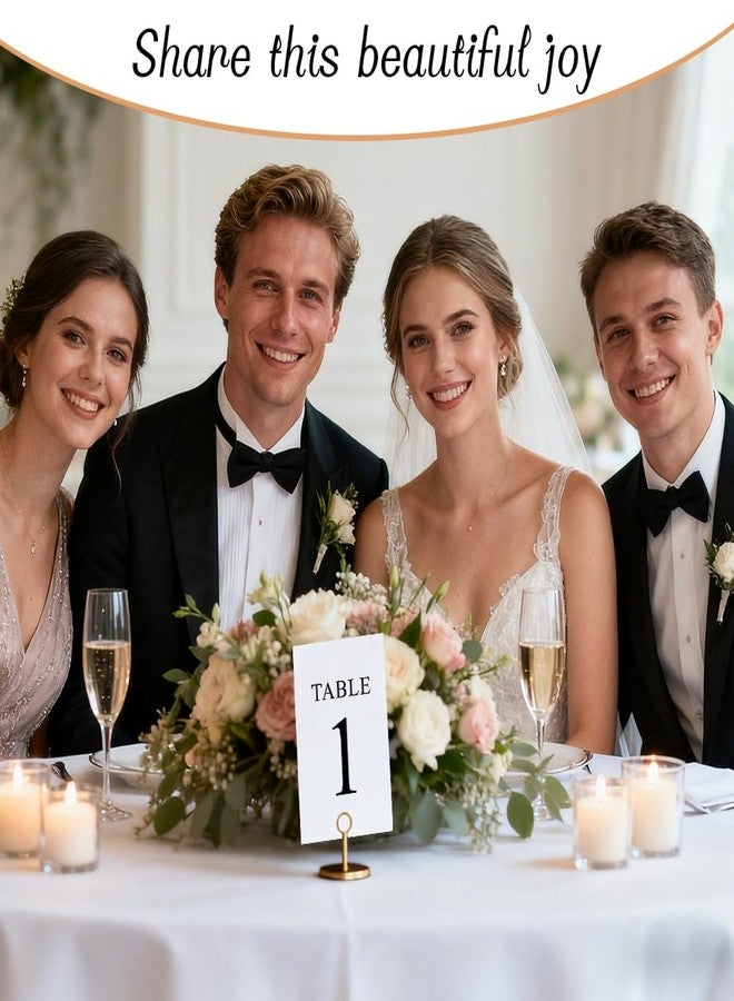 KIUKIUO Black Wedding Table Numbers, 1-30, Centerpiece Decorations, Double Sided 4x6, Numbers and Head Table Card Included - Image 5