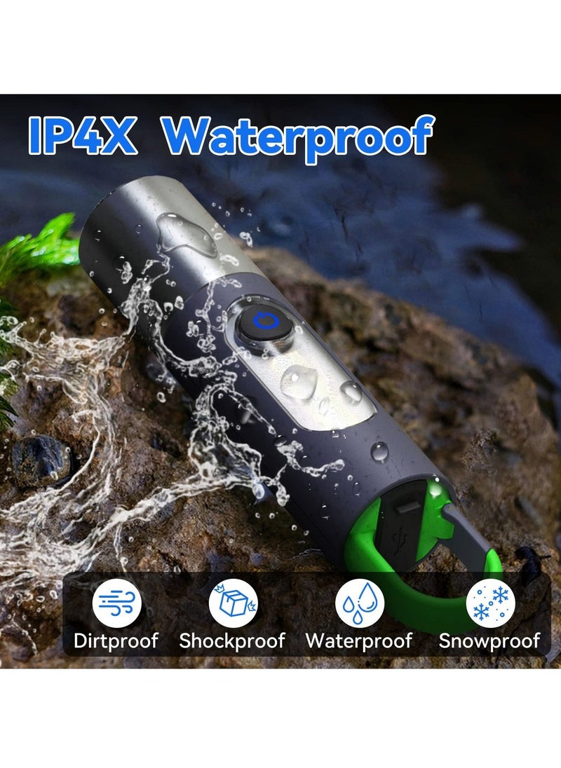 LED Flashlight, Rechargeable Flashlight with IP4X Waterproof  Type-C Charging Cable High Lumens 4 Modes Zoomable Flashlight for Camping, Outdoors, Emergencies, Home Use, etc - Image 5