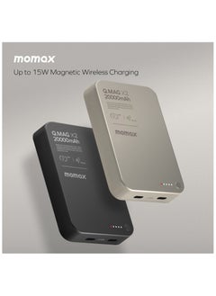 Momax Magnetic Wireless Battery Pack, Ultra-Compact 23.5mm Power Bank – Fast Charging, Portable MagSafe-Compatible Charger for iPhone & Other Devices – Sandstone  - Image 4