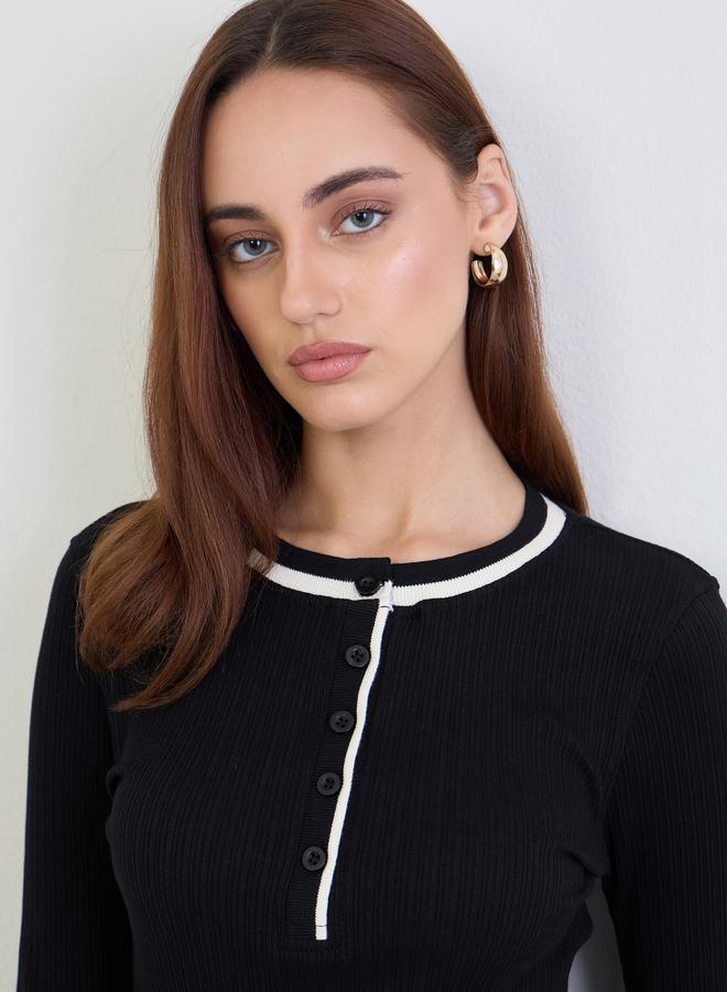 Styli High Rise Faded Straight Fit Jeans - Image 4