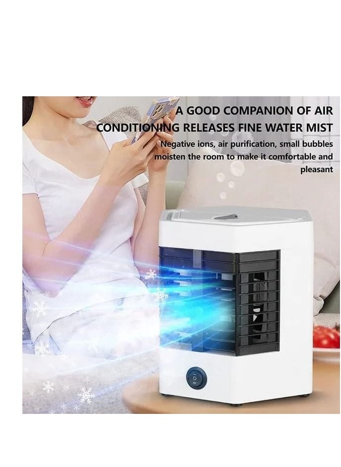 BAIG - 160ML USB POWERED 2 POWER OPTIONS ARCTIC COOL ULTRA-PRO HOME & OFFICE PORTABLE AIR CONDITIONER WITH TWO 200ML WATER CONTAINERS (L6 X W6.7 X H6.7)INCH - Image 1