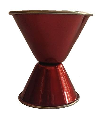 Dynore Stainless Steel Red Double Sided Peg Measure - 30&60 ml - Image 2