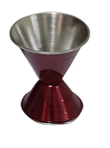 Dynore Stainless Steel Red Double Sided Peg Measure - 30&60 ml - Image 3