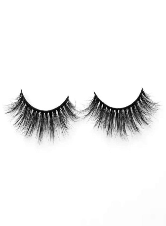 Alluring 3D Mink Lashes Reusable Strip, 100% Siberian Mink Fur False Eyelashes, Hand-made Cruelty Free Natural Look KR05