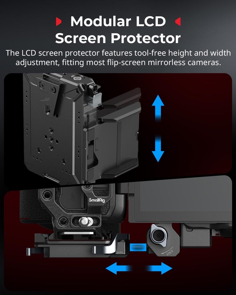 SMALLRIG V Mount Battery Plate with LCD Screen Protector, D-Tap & USB-C Supply, Compact Camera Video Rig for Mirrorless/DSLR, for NEEWER V Mount Battery PS099E - Image 4