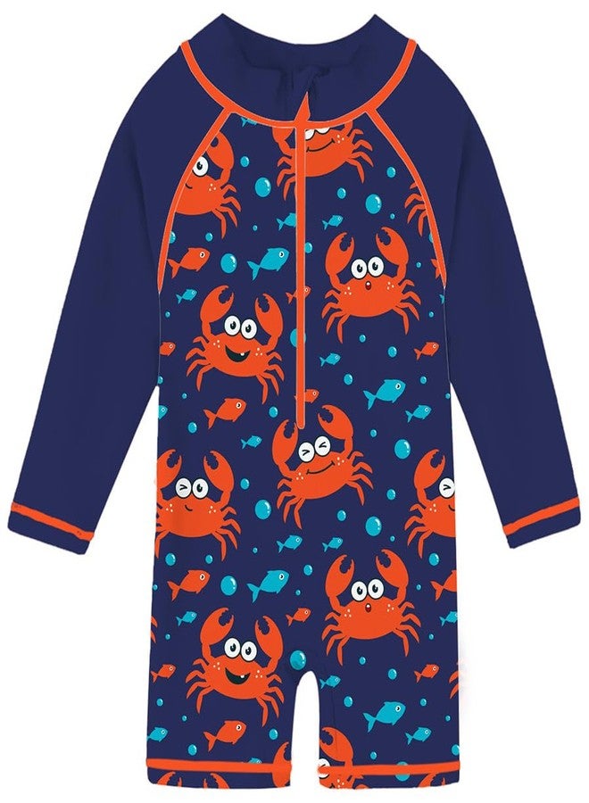 Funnycokid Baby Swimsuit Boys 18-24 Months Toddlers Rash Guard One Piece Bathing Suit Swimwear Sunsuit UPF 50+ 2t - Image 1
