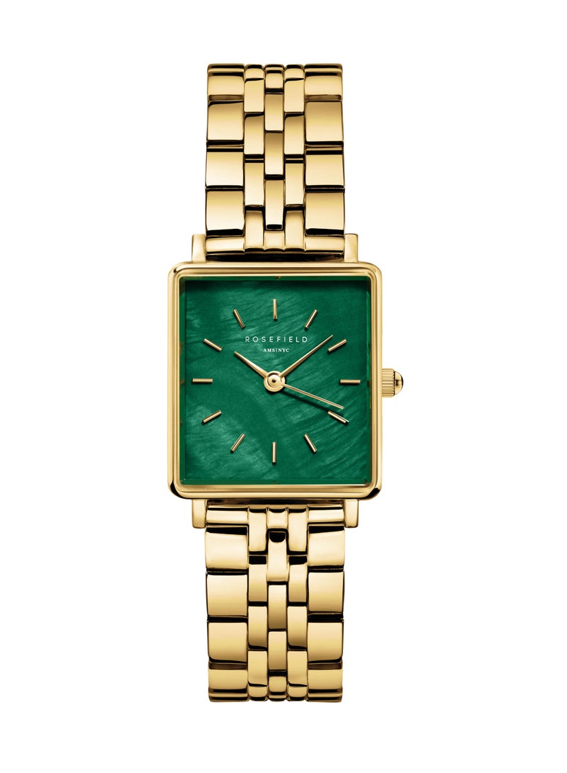 روزفيلد ساعة روزفيلد بوكسي إكس إس بوكسي إيميرالد ستيل ذهبي للنساء - Image 1