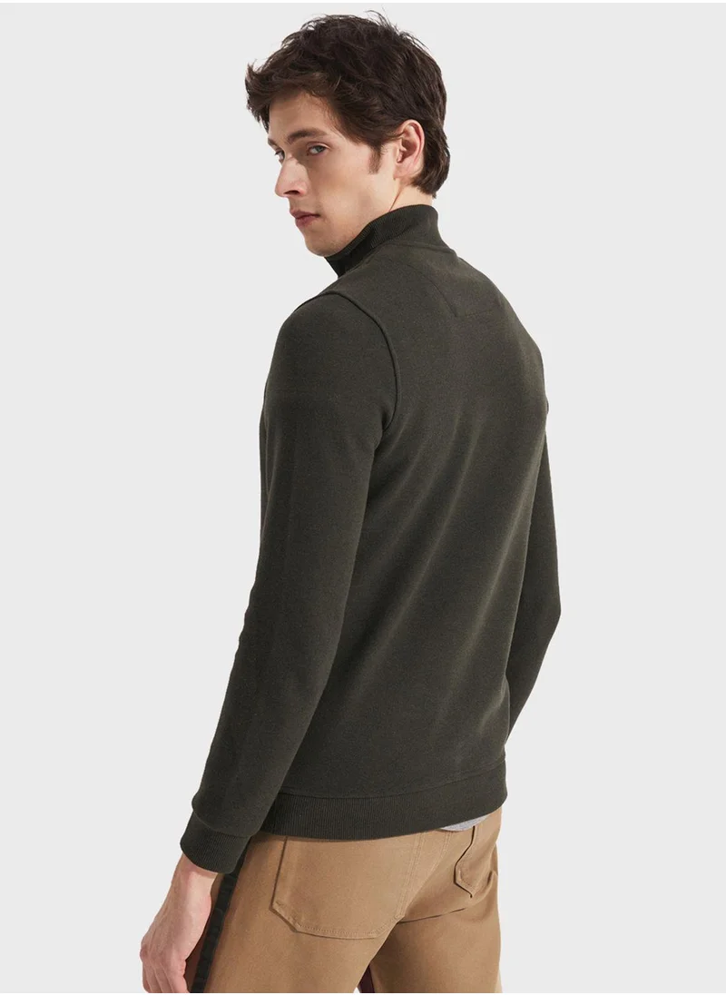 جون Essentail Half Zipper Sweatshirt