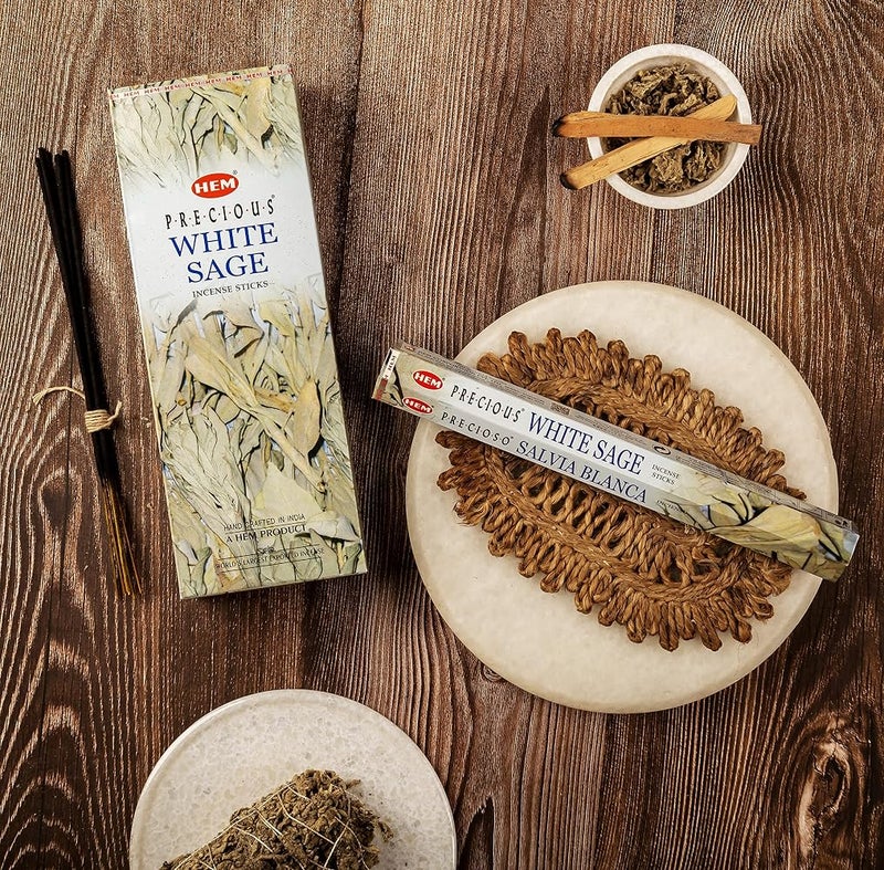 HEM White Sage Tubes Incense, 20g, Box of Six - Image 3