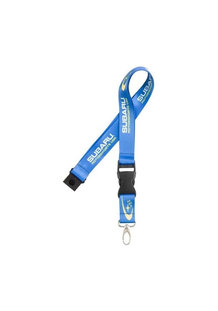 Subaru Motorsports USA Logo Keychain Lanyard - Official Racing WRX STi Team Genuine