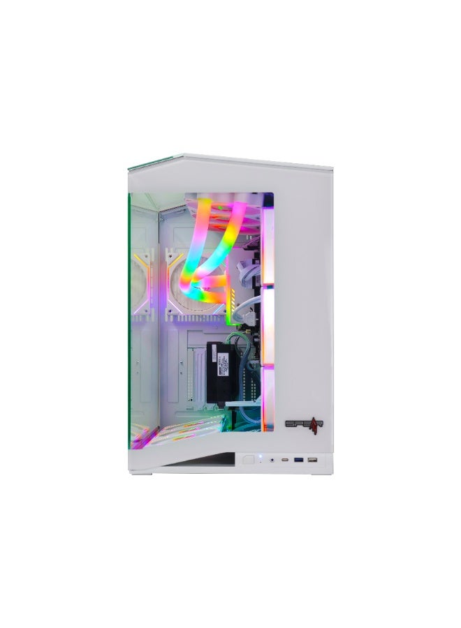 Spear Pc Gaming Pro – Intel i5-14400F, RTX 5070 12GB Vertical Mount, 16GB DDR5, 1TB NVMe SSD 3300MB/s, 700W PSU, 360mm ARGB Water Cooler, Case with 7 ARGB Fans & Remote White - Image 3