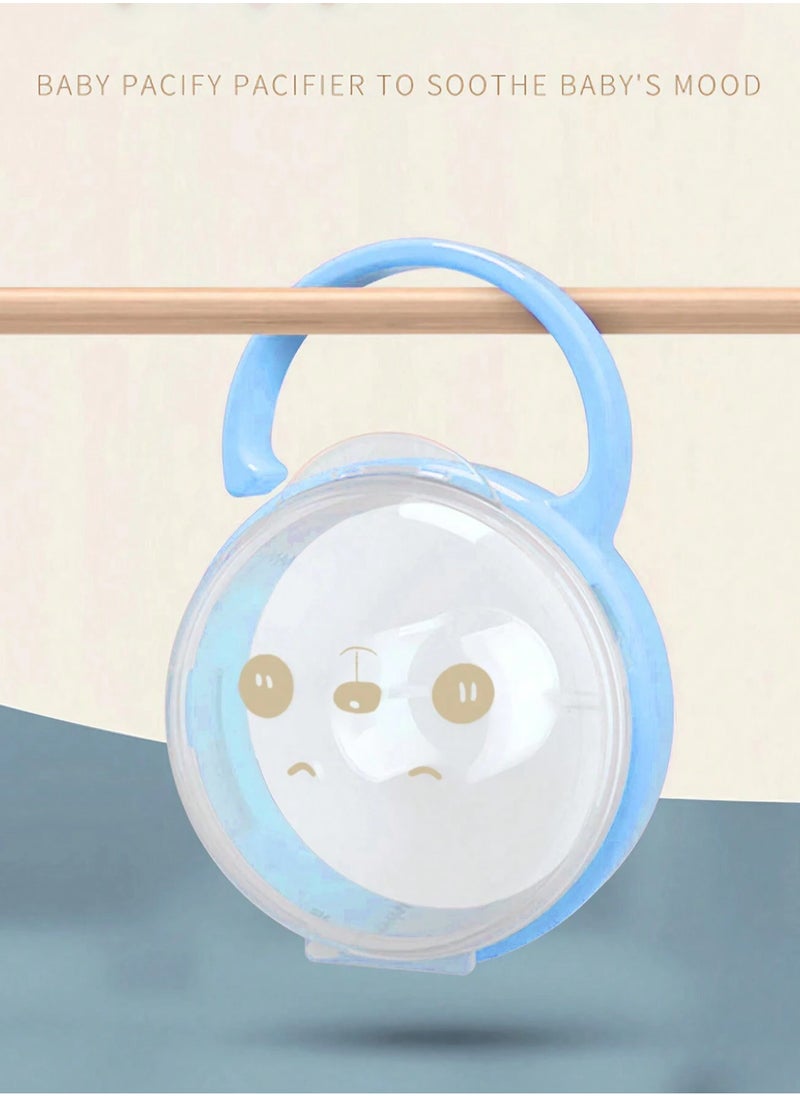Healife Baby Dummy Storage Box with Handle - Plastic Dummy Container Travel Case - Cartoon Dummy Container Made of Plastic, Protects the Nipple from Dirt  - Image 4