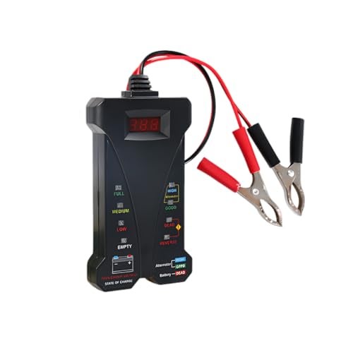 ZIMISI Car Battery Tester 12V Digital Battery Tester Voltage Meter with LCD Display and LED Indication Alternator Charging System Analyzer Battery Monitor for Cars SUVs Trucks - Image 1