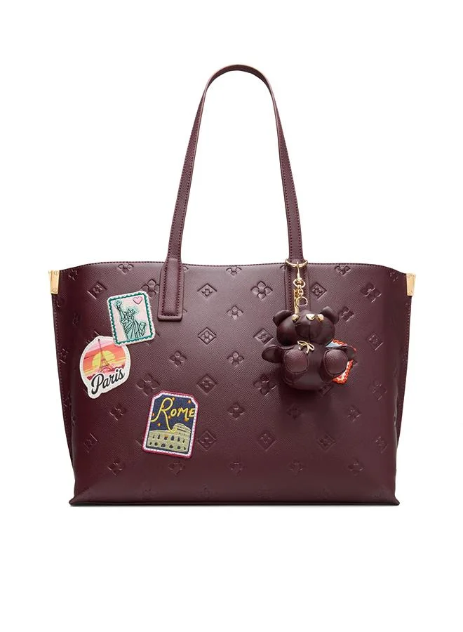 Austine Ladies Red Tote Bag