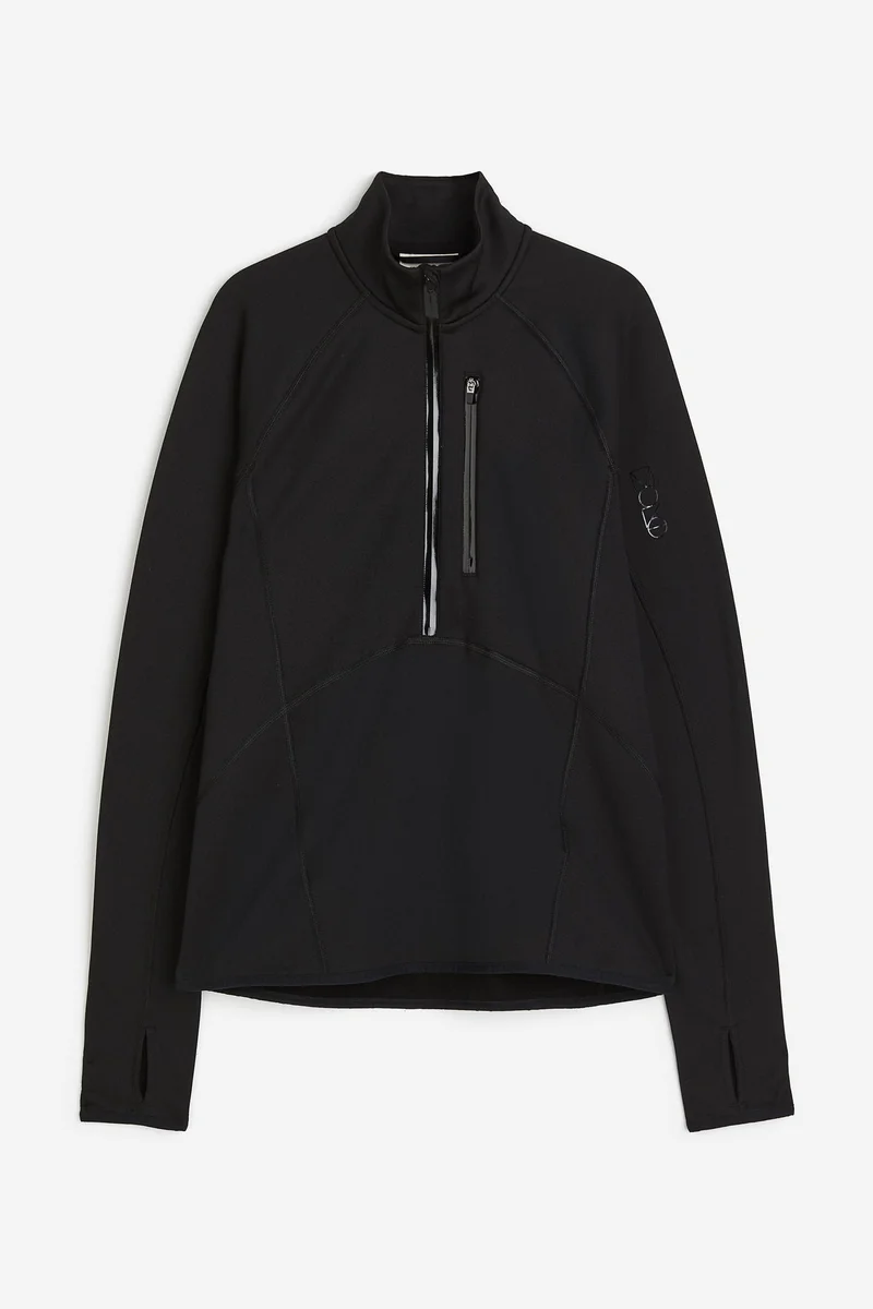 H&M Drymove™ Zip Neck Top