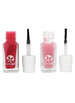 Suncoat Girl SuncoatGirl, Sweeties Nail Polish Duo Set, Hot Pink & Soft Glitter Pink, 2 Piece Set  - Image 3