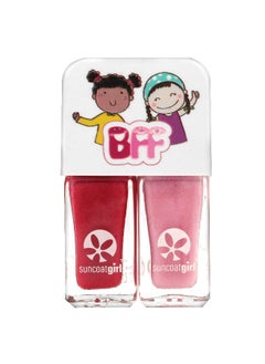 Suncoat Girl SuncoatGirl, Sweeties Nail Polish Duo Set, Hot Pink & Soft Glitter Pink, 2 Piece Set  - Image 1