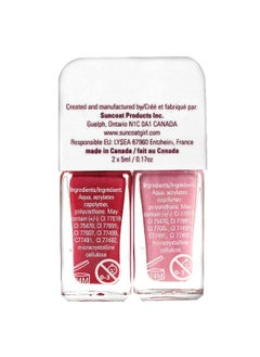 Suncoat Girl SuncoatGirl, Sweeties Nail Polish Duo Set, Hot Pink & Soft Glitter Pink, 2 Piece Set  - Image 2