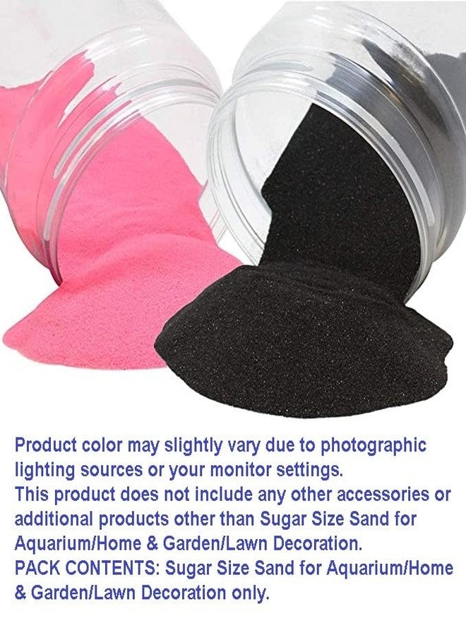 Quantum Retail Sugar Size Crystal/Quartz Silica Sand for Home and Garden Decor; Aquarium Substrate; Terrarium, Aquarium Decorative Sand (1 KG Black Sand + 1 KG Pink Sand) - Image 5