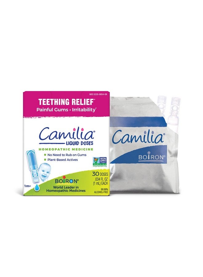 Boiron Camilia Teething Drops for Daytime and Nighttime Relief of Painful or Swollen Gums and Irritability in Babies - 30 Count - Image 1