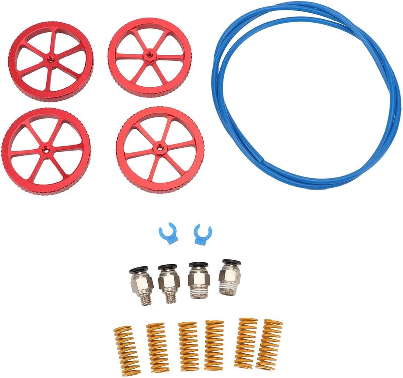 مجموعة ترقية للطابعات ثلاثية الأبعاد مع أنابيب PTFE، وصواميل تسوية يدوية، ونوابض، وموصلات PC4 إلى M6 M10، لتحسين جودة الطباعة وسهولة الاستخدام - Image 1