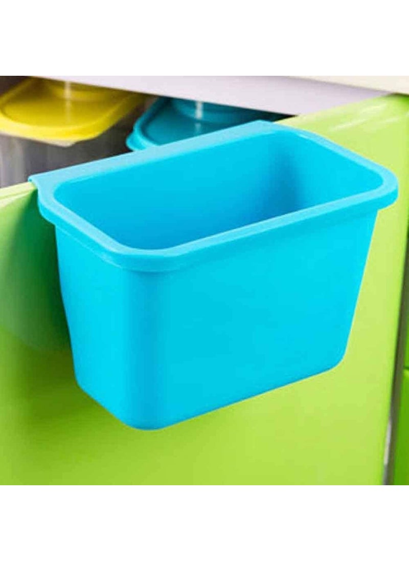SHOPOLIFE Small Garbage Holder Stand for Car Kitchen Sink Cabinet Drawer Hanging Vegetable Fruits Waste Bin Bathroom Cosmetic Makeup Organizer Toiletry Box for Women Men 1 Pc Multicolor  - Image 1