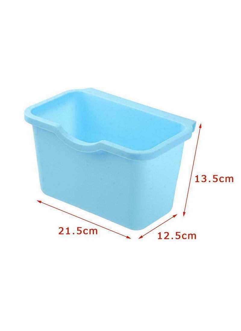 SHOPOLIFE Small Garbage Holder Stand for Car Kitchen Sink Cabinet Drawer Hanging Vegetable Fruits Waste Bin Bathroom Cosmetic Makeup Organizer Toiletry Box for Women Men 1 Pc Multicolor  - Image 2