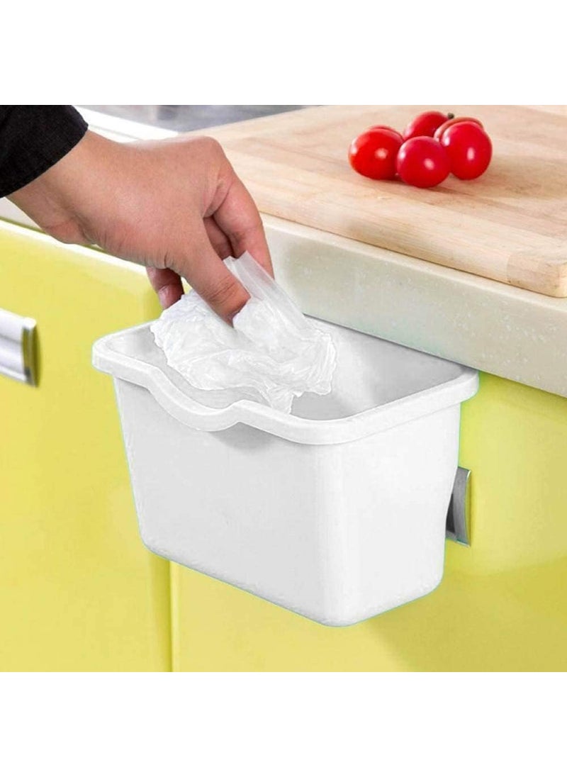 SHOPOLIFE Small Garbage Holder Stand for Car Kitchen Sink Cabinet Drawer Hanging Vegetable Fruits Waste Bin Bathroom Cosmetic Makeup Organizer Toiletry Box for Women Men 1 Pc Multicolor  - Image 5