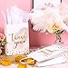 Tinlade 30 Pcs Thank You Gift Bags with Tissue Paper Gold Thank You Wedding Bags with Handle for Graduation Business Shopping Wedding Shower Party FavorsWhite - Image 2