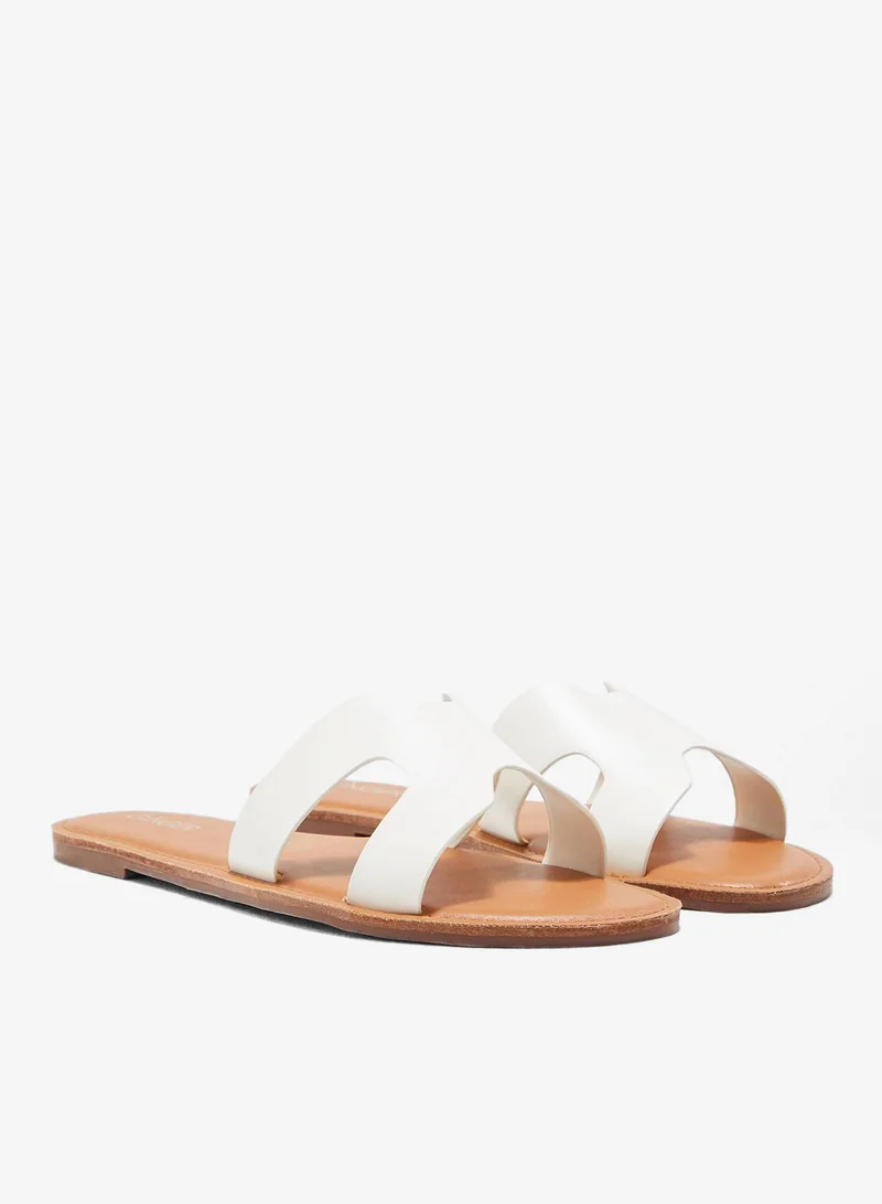 Ginger White Casual Flat Sandal for Women | Best Price UAE
