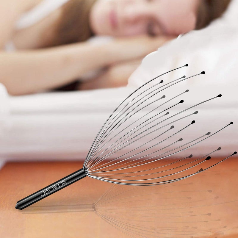 NICEMOVIC 2 Pack Head Scalp Massager Gifts for Women Men, Stocking Stuffers White Elephant Gifts for Adults Prizes for Adults Scalp Massager Hair Growth 20 Fingers Stress Relief Head Scratcher - Image 5