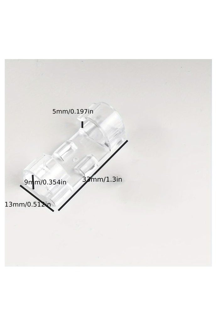 HOMESTAR [100pcs Adhesive Cable Clamps] 100pcs Transparent Adhesive Cable Clamps | Plastic Wire Brackets for Power Line Management, Cable Tissue Clamps for Walls And Under Tables - Image 3