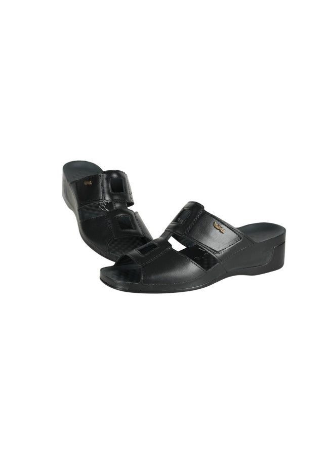 VITAL 148-1129 Vital Ladies Sandals Tina 0813AS Matt Black  - Image 3