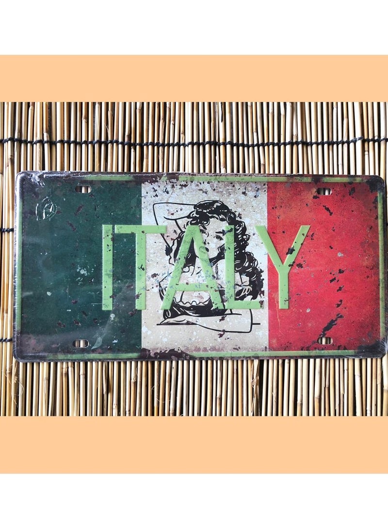 LINGWEI Decorative Metal Tin Sign Wall Poster Plaques Iron Plate Decoration Art Plaque Wall Art Vintage Metal Tin Signs Retro Vintage Metal Tin Signs Tin Metal Sign Wall Art for Shop Home Style-48 - Image 1