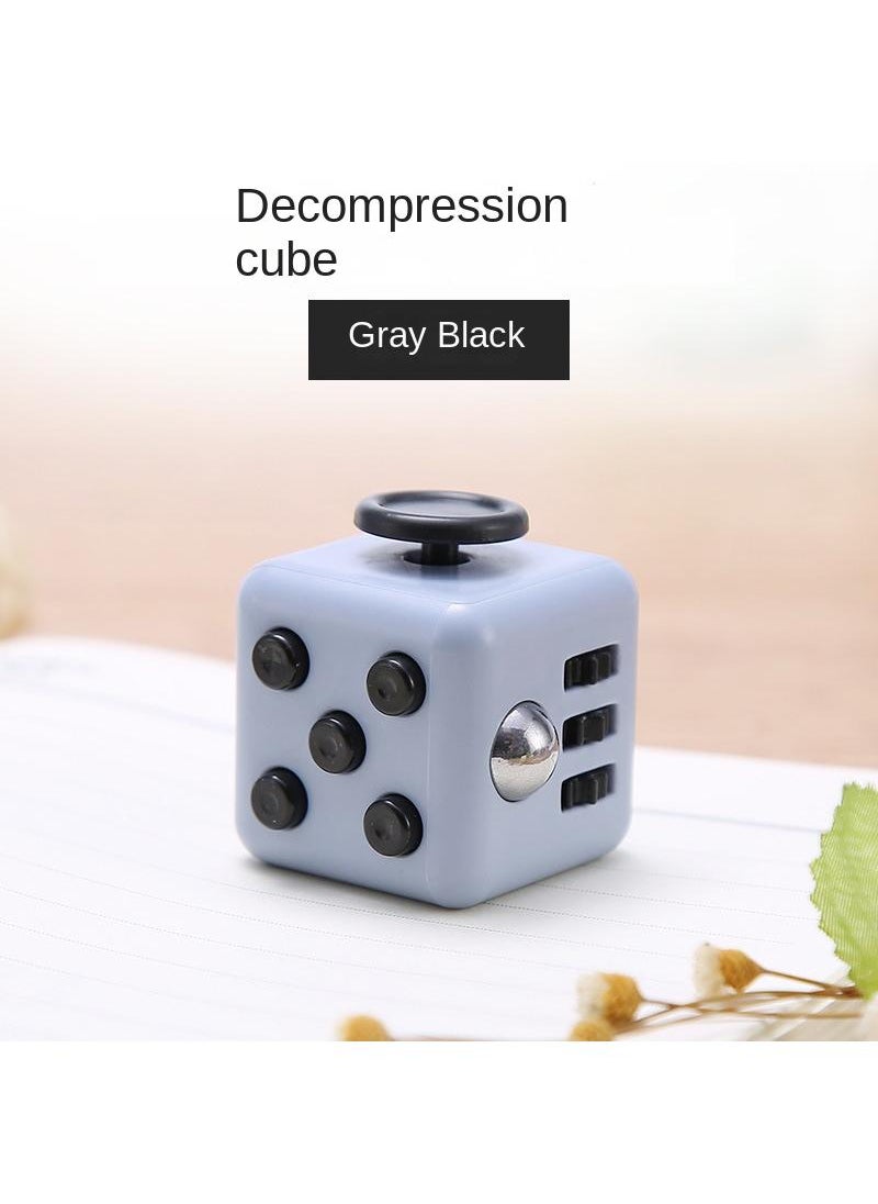Y&D Unzip Rubik's Cube Toy Fidget Cube Adult Decompression Game Dice-Gray Black 