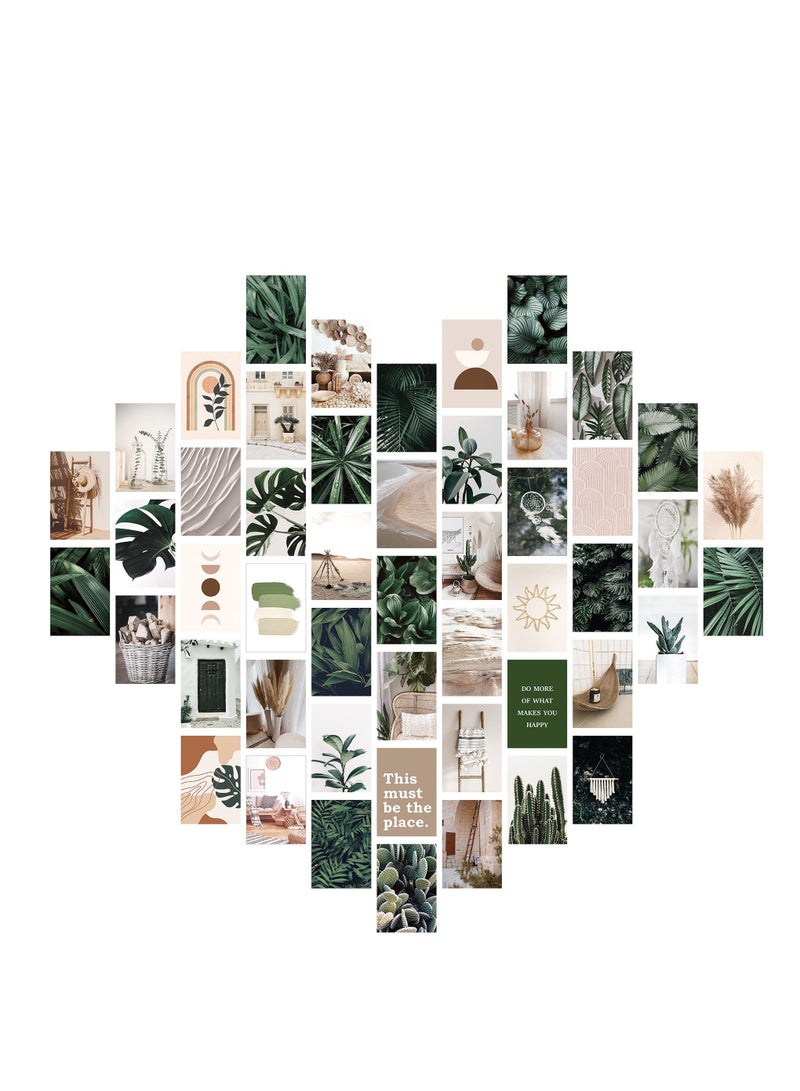 Y&D Minimalist Wall Art for Room Decor Aesthetic, 50Pcs Blush Collage Kit Aesthetic Pictures, Danish Pastel Decor, Preppy Bedroom Teen Girls Trendy Stuff