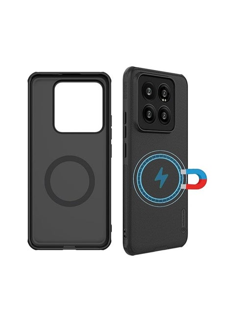 Magnetic Case for Xiaomi 14T Pro Compatible with MagSafe Slim Fit Dotted Frosted Matte PC Back Cover TPU Bumper mi 14 T Pro