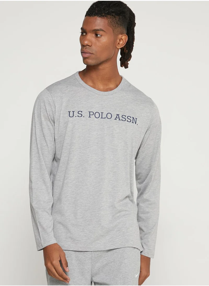 U.S. Polo Assn. Logo Crew Neck T-Shirt