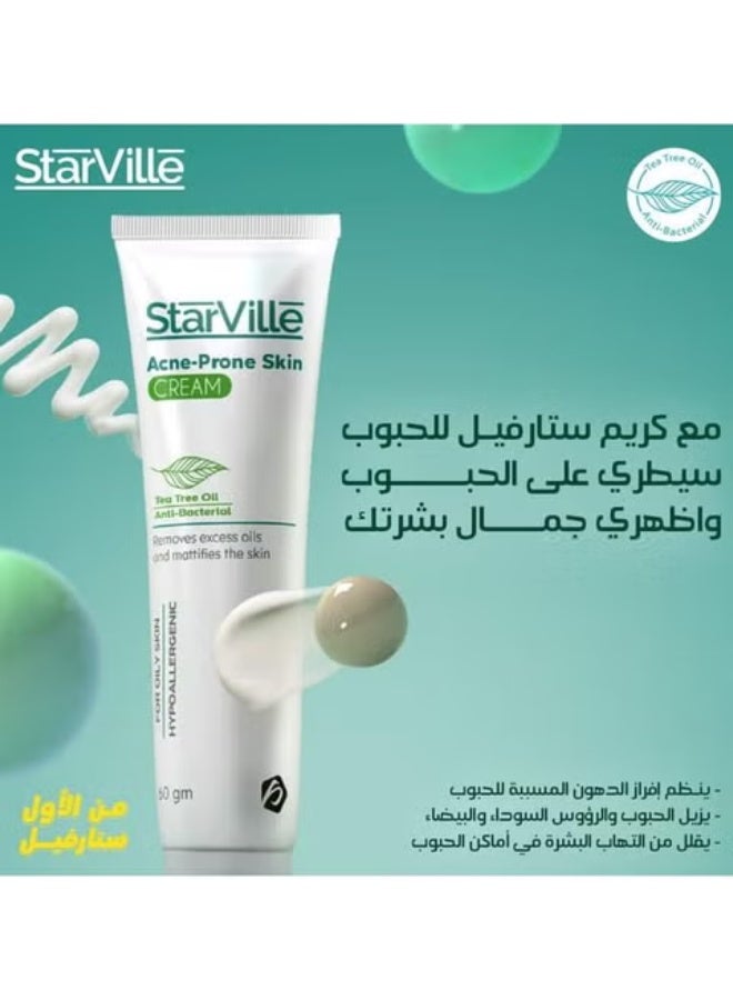 ستارفيل starville acne -prone skin cream 60 gm - Image 2