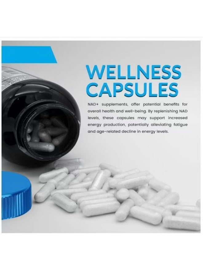 فوز اليوم NAD Supplement, 1500 مجم - مكمل غذائي شحمي NAD مع ريسفيراترول، NAD Plus Boosting - دعم الصحة الخلوية والقدرة على التحمل والشيخوخة الصحية - كبسولات فائقة القوة، 90 كبسولة - Image 3