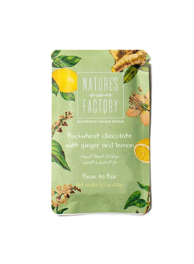 Buckwheat Chocolate, Ginger and lemon - 20g, UAE